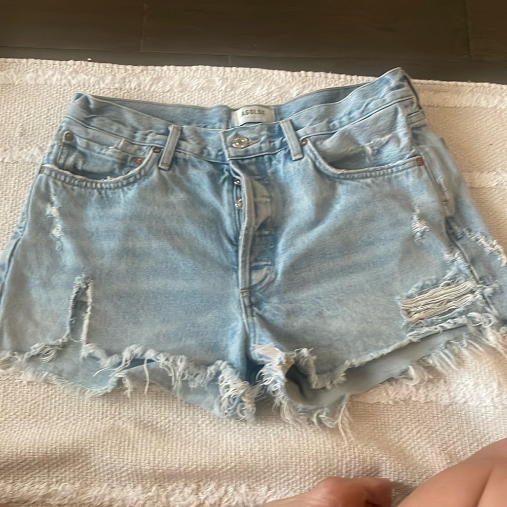AGOLDE Parker cut off denim shorts size 29